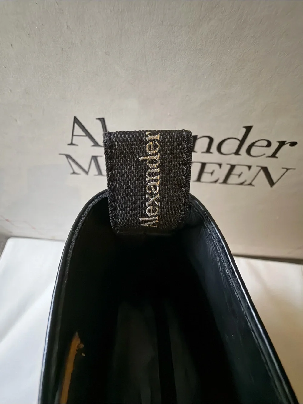 Alexander McQueen Leather Lace-Up Combat Boots Black - Size 41 (Worn Once)
